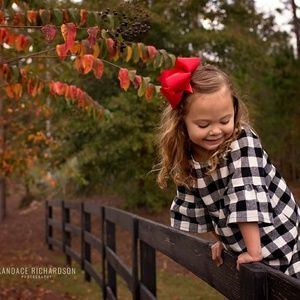 Girls Boutique Buffalo Plaid Dress